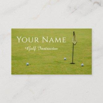 Golf Instructor Coach Elegant Minimalistic Simple