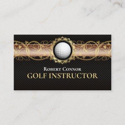 Golf Instructor Golfer Club Luxury Dark
