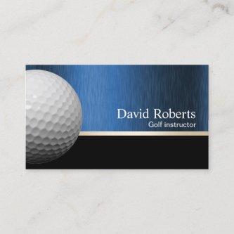 Golf Instructor Professional Blue Metal Sport