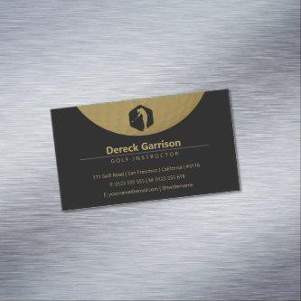 Golf Instructor | Professional Golf Lessons Gold  Magnet