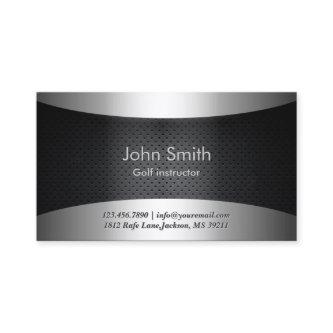 Golf Instructor Professional Leather & Metal
