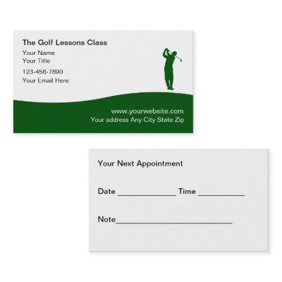 Golf Lessons Appointment
