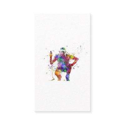 Golf player in watercolor