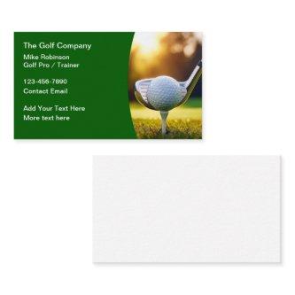Golf Pro Trainer And Instructor