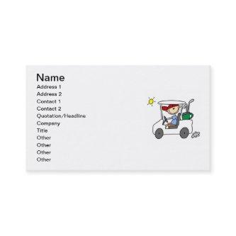 Golfer in Golf Cart