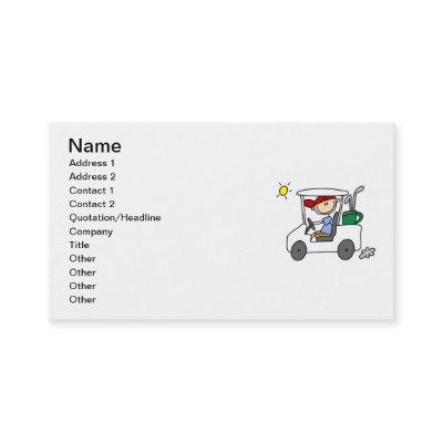 Golfer in Golf Cart