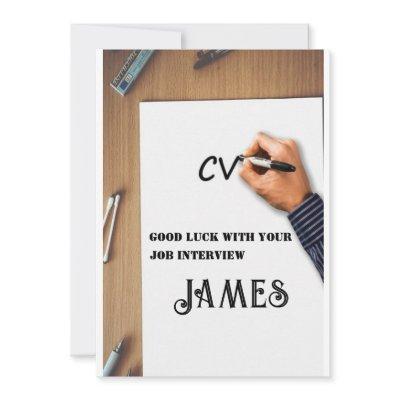 Good Luck Job Interview Cool Card