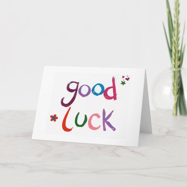 "GOOD LUCK" WISHES TO YOU CARD