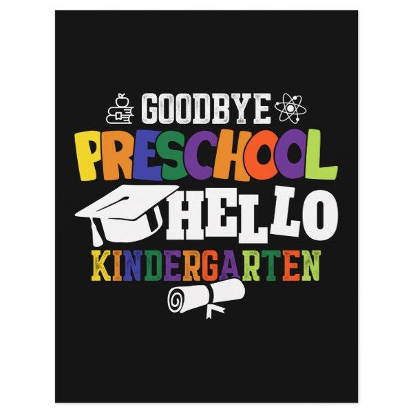 Goodbye Preschool Hello Kindergarten PreK Letterhead