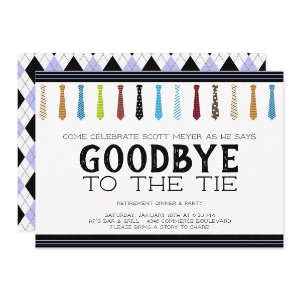 Goodbye to the Tie Retirement Invitation