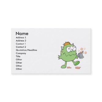 goofy green drunk monster cutie