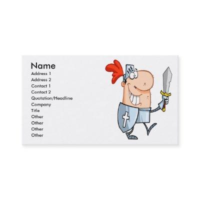 goofy knight in shining armor with sword cartoon
