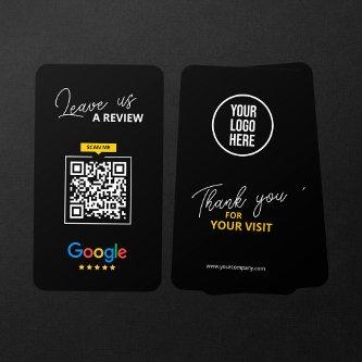 Google Leave us Review QR Code Business Thank you