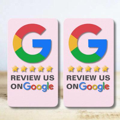 Google Review QR Code Blush Pink Tap to Review