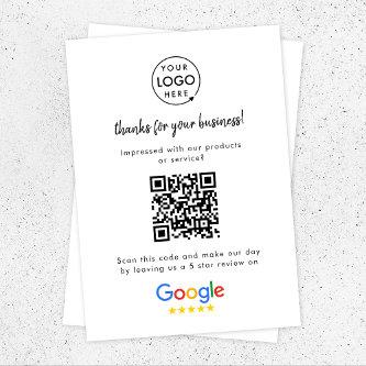 Google Reviews | Business Review Link QR Code Enclosure Card