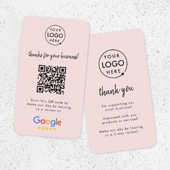 Google Reviews | Business Review Us Blush Pink QR