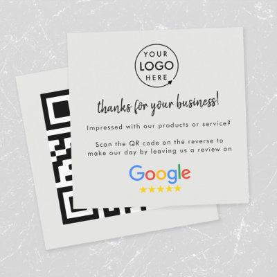 Google Reviews | Business Review Us Gray QR Code Square