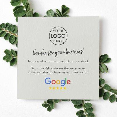 Google Reviews | Business Review Us Gray QR Code Square