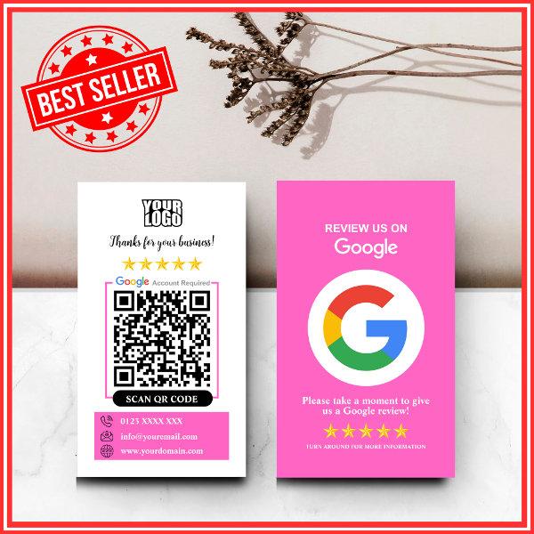 Google Reviews | Business Review Us Pink QR Code
