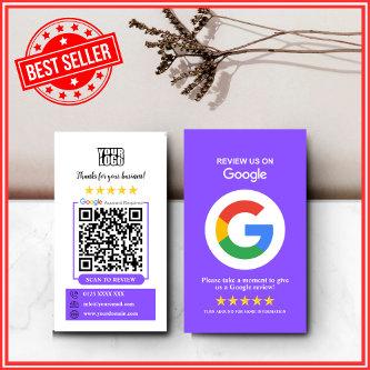 Google Reviews | Business Review Us Purple QR Code