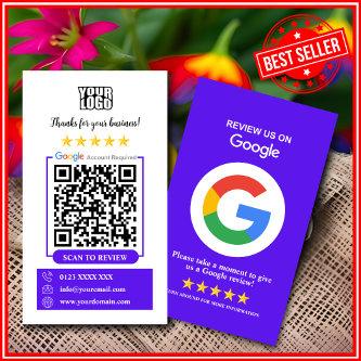 Google Reviews | Business Review Us Violet QR Code