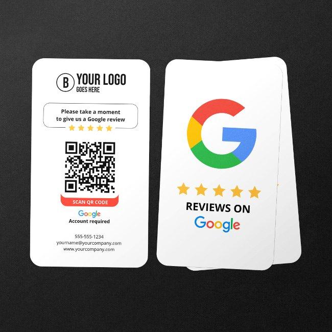 Google Reviews QR Code Rate My Business 5 Star