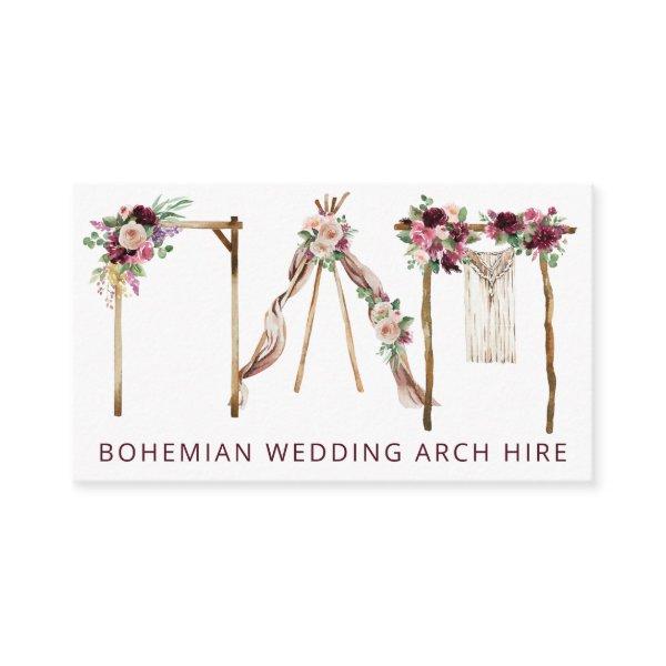 Gorgeous Bohemian Boho Themed Wedding Arch Hire