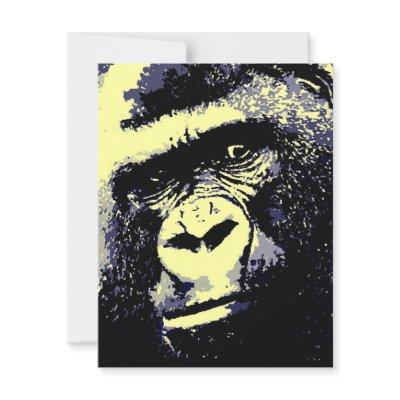 Gorilla Portrait Invitations