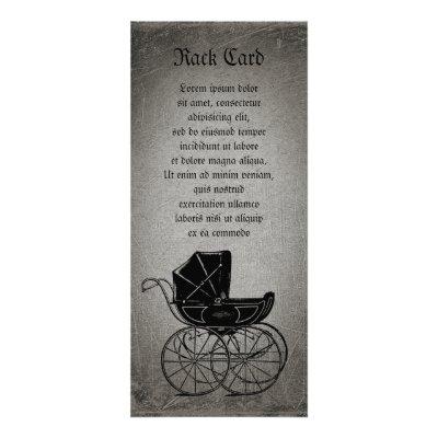 Gothic Baby Carriage Rack Card
