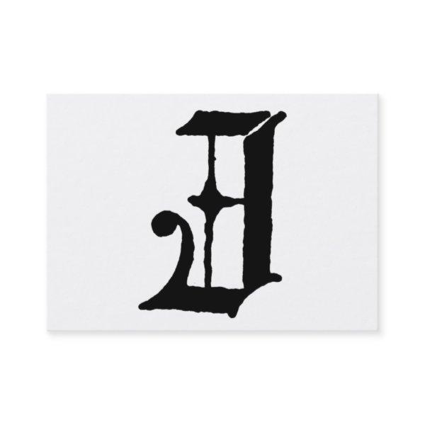 Gothic Letter "J" Classic English Initial
