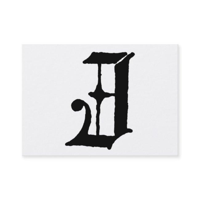 Gothic Letter "J" Classic English Initial