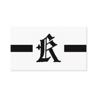 Gothic Letter "K" Classic English Initial