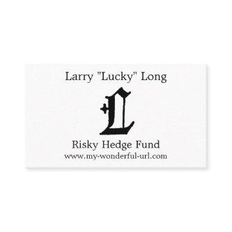 Gothic Letter "L" Classic English Initial