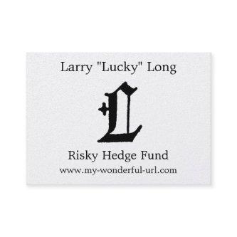 Gothic Letter "L" Classic English Initial