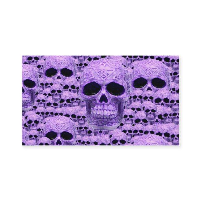 Gothic Purple Skulls