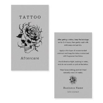 Gothic Scary Skull Tattoo Aftercare Instructions