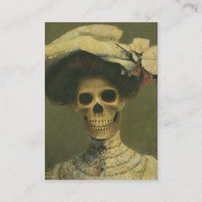 Gothic Skeleton Lady ACEO