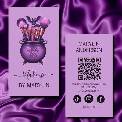 Gothic Witch-Themed Makeup Brush Set