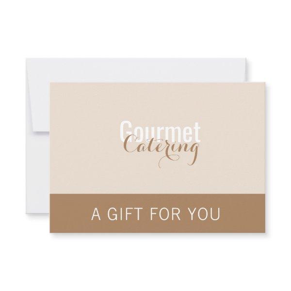 Gourmet Catering Gift Certificate