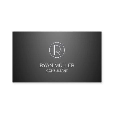 Gradient Background Professional Chic and Monogram