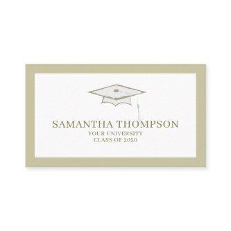 Graduate Student University Graduation Cap Gold