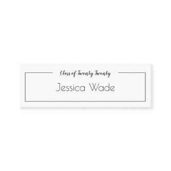 Graduation Announcement Name Card Minimal