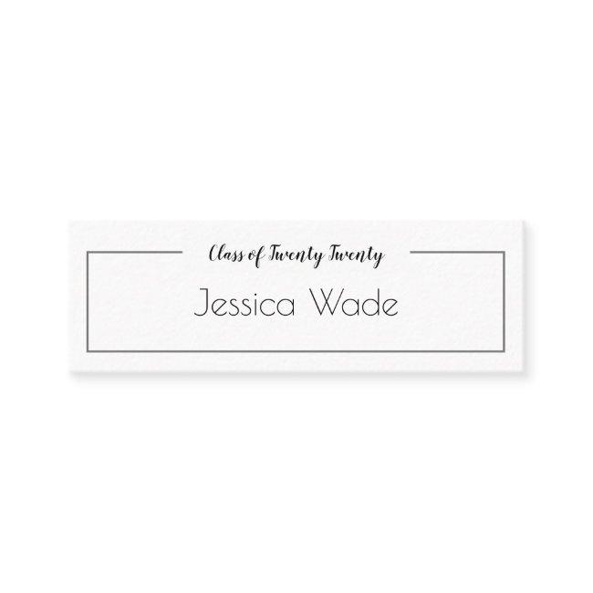 Graduation Announcement Name Card Minimal