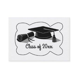 Graduation Cap and Diploma Calling Card