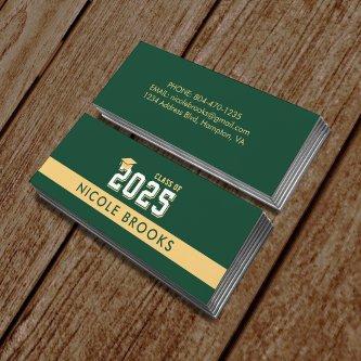Graduation Class of Green Gold Contact Info Name  Mini
