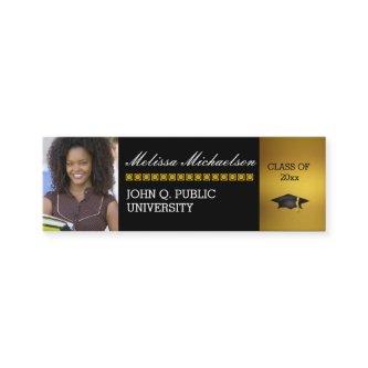 Graduation Class Photo Insert Name Intro Card