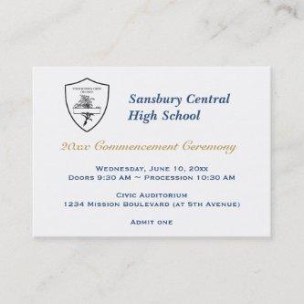 Graduation general admission custom event ticket