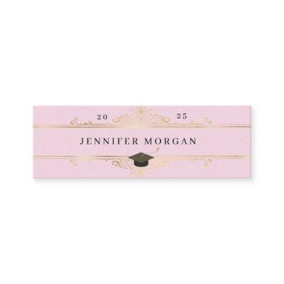Graduation Gold ornament elegant name card