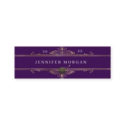 Graduation Gold ornament elegant name card