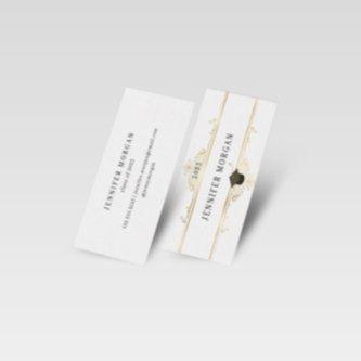 Graduation Gold Ornament Elegant Name Card